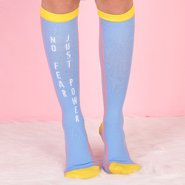 No Fear Just Power – Knee High Compression Socks