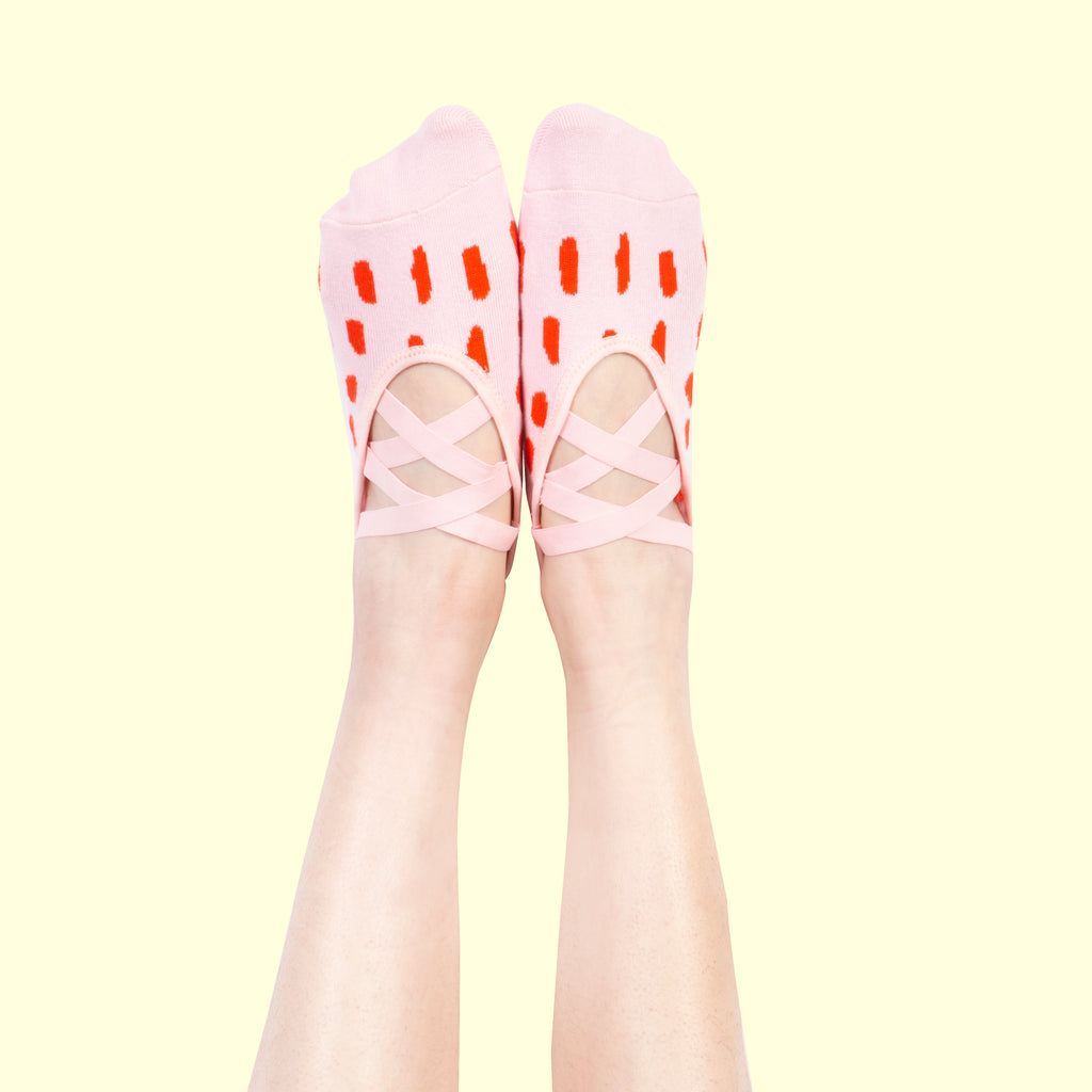 Candy Cane – Ankle Grip Socks