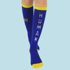 We Are All Human – Knee High Compression Socks