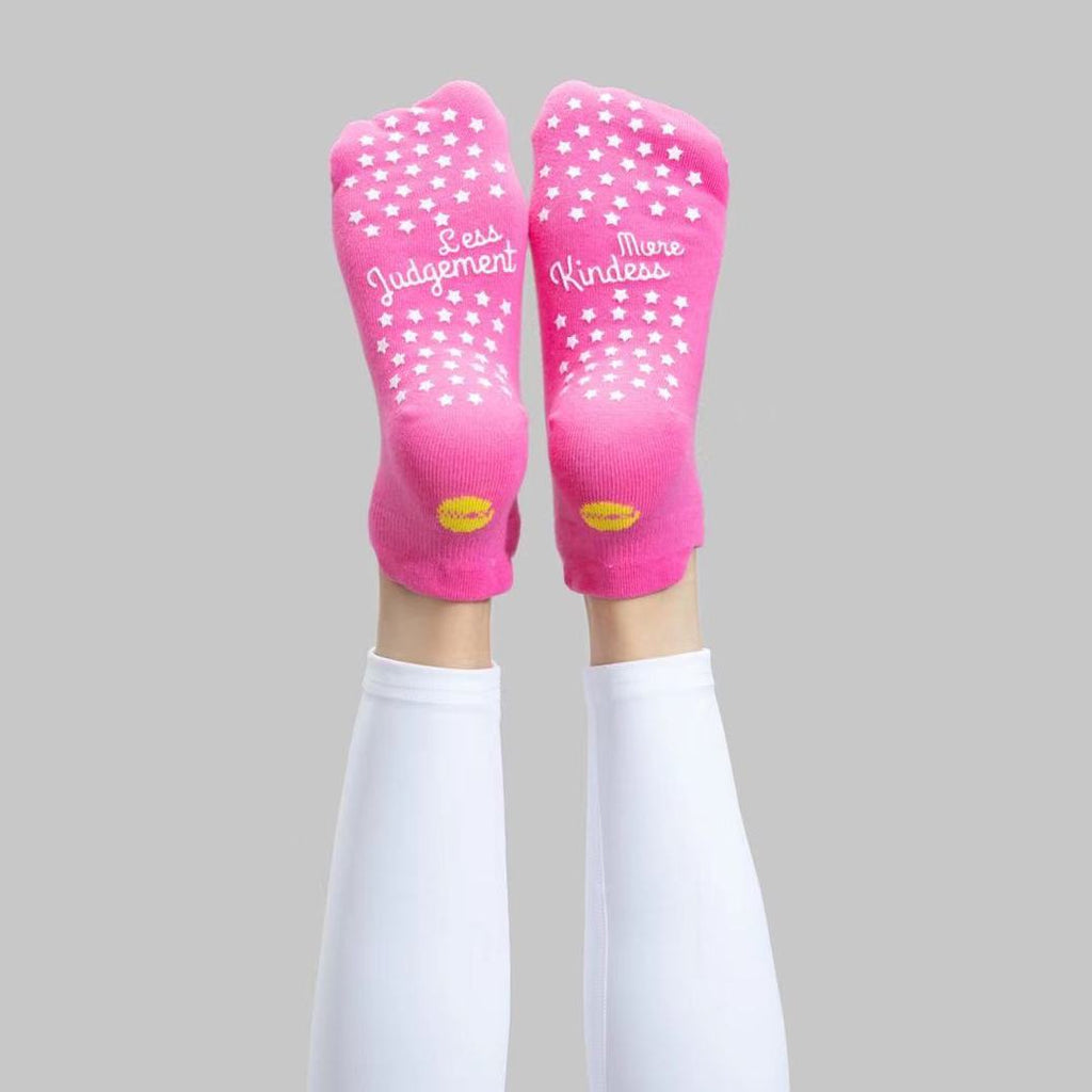 More Kindness Less Judgement – Ankle Grip Socks